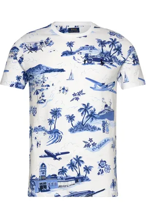 Ralph Lauren Custom Slim Fit Polo Bear Jersey T-Shirt Designers T-Kortærmet Skjorte White