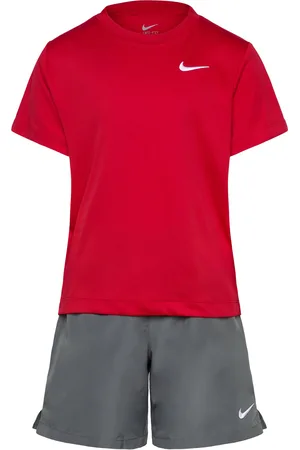 Nike Ws-Woven Short Set Sets Sets With Short-sleeved T-shirt Multi/patterned