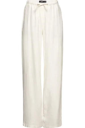 LMTD Nlffinen Lw Wide Pant Noos Bottoms Trousers Cream