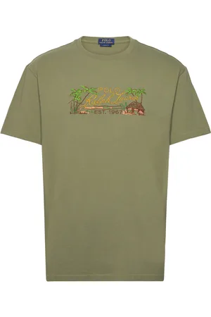 Ralph Lauren Classic Fit Embroidered Jersey T-Shirt Tops T-Kortærmet Skjorte Green