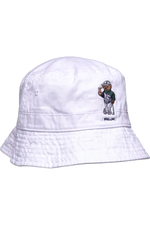 Ralph Lauren Polo Bear Twill Bucket Hat Sport Sport Accessories Sport Hats White