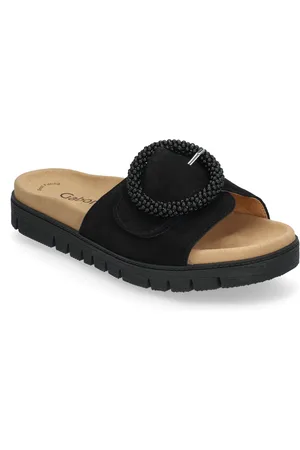Gabor Slip-In Shoes Sandals Flat Sandals Black
