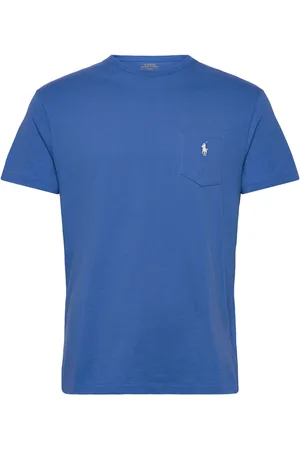 Ralph Lauren Classic Fit Jersey Pocket T-Shirt Tops T-Kortærmet Skjorte Blue