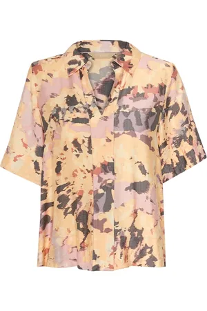 Culture Cugreece Blouse Tops Blouses Short-sleeved Multi/patterned
