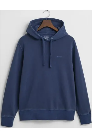 GANT Sunfaded Hoodie Tops Sweatshirts & Hoodies Blue