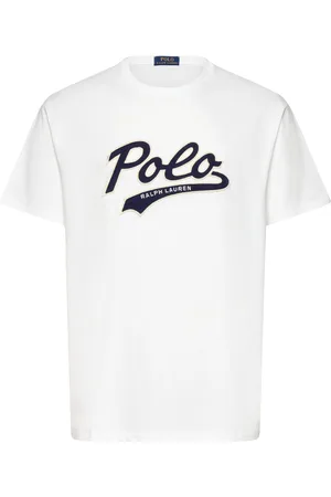 Ralph Lauren Classic Fit Logo Jersey T-Shirt Tops T-Kortærmet Skjorte White