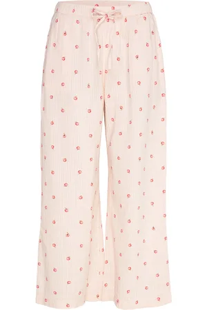 Lindex Trousers Pyjama Seersucker Pyjamasbukser Hyggebukser Pink