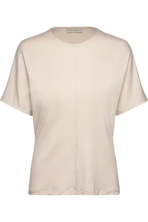 RESIDUS Glass Top Tops T-shirts & Tops Short-sleeved Cream