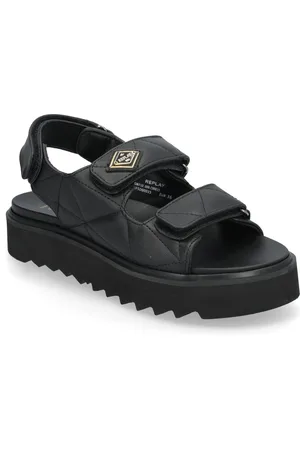 Replay New Alicante Padded Shoes Sandals Flat Sandals Black