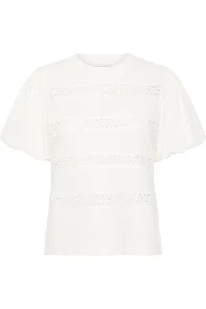 Ichi Ihmalenna Ss Tops T-shirts & Tops Short-sleeved White