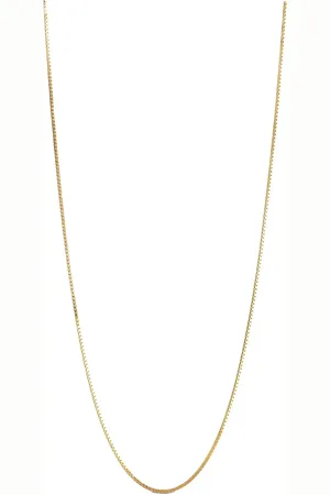 Enamel Box Chain 0,85 Mm Necklace Accessories Jewellery Necklaces Chain Necklaces Gold