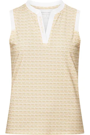 Röhnisch Abby Sleeveless Top Sport T-shirts & Tops Sleeveless Cream