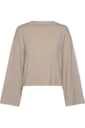 RESIDUS Gigi Top Tops T-shirts & Tops Long-sleeved Beige