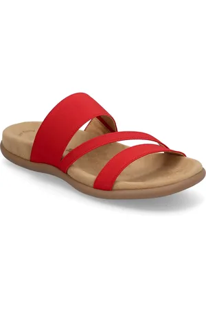 Gabor Slip-In Shoes Sandals Flat Sandals Red