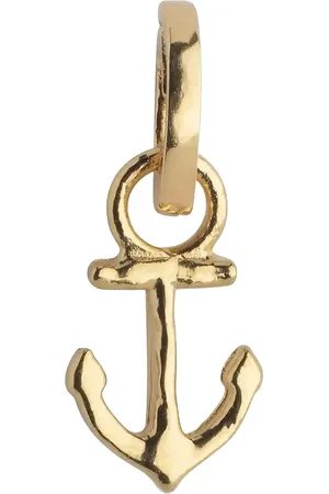 Enamel Steady Anchor Charm Halskæde Hængesmykke Gold