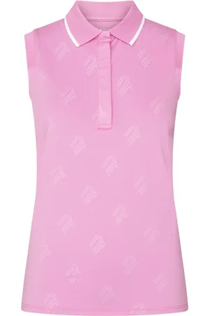 Röhnisch Deni Sleeveless Poloshirt Sport T-shirts & Tops Polos Pink