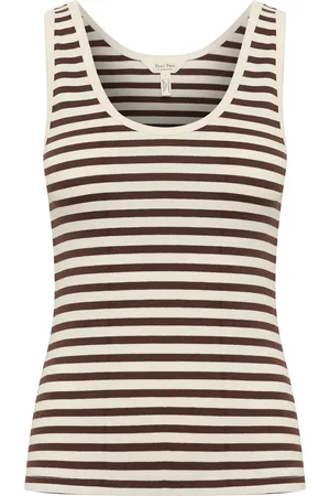 Part Two Roselynpw To Tops T-shirts & Tops Sleeveless Brown