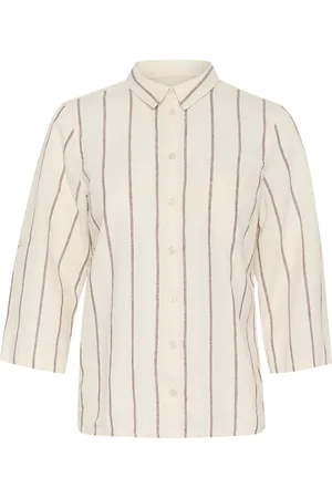 Part Two Cindiepw Sh Tops Shirts Short-sleeved Beige