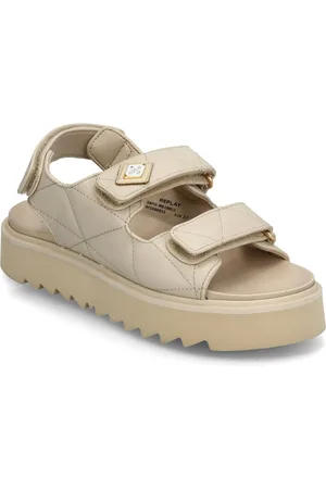 Replay New Alicante Padded Shoes Sandals Flat Sandals Beige
