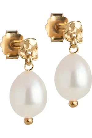 Enamel Poe Pearl Studs Accessories Jewellery Earrings Studs Gold