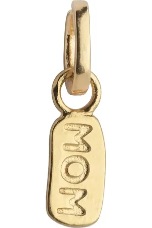 Enamel My Mom Charm Halskæde Hængesmykke Gold