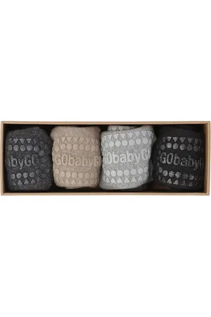 GoBabyGo Combo Box - Bamboo, Cotton & Wool Strømper Non-slip Multi/patterned