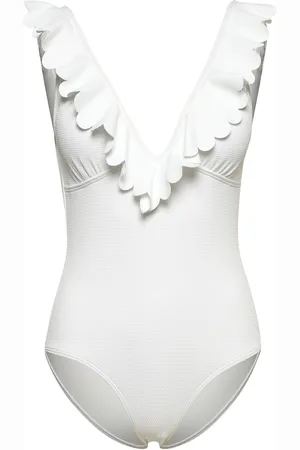 By Malina Justine Swimsuit Badedragt Badetøj White
