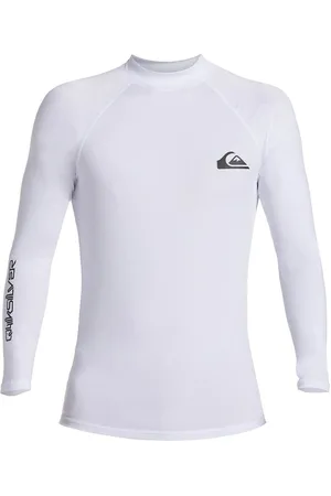 Quiksilver Everyday Upf50 Ls Tops T-Langærmet Skjorte White