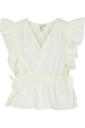 Y.A.S Ulea Sl Top Tops Blouses Sleeveless White