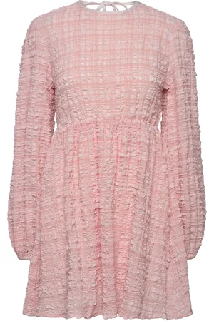 Gina Tricot Open Back Dress Kort Kjole Pink