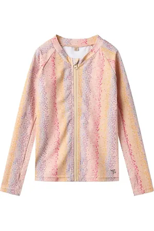 WHEAT Swim T-Shirt L/S Zip Ada Swimwear Swim Tops Pink