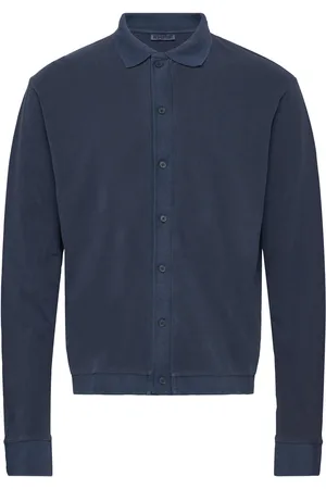 Weekday Tennis Long Sleeve Pique Tops Polos Long-sleeved Navy