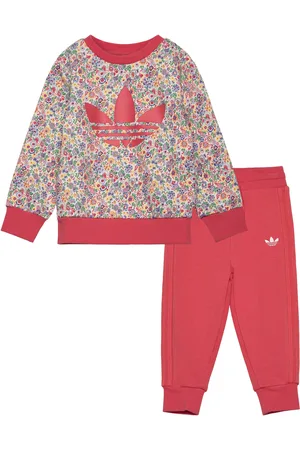 adidas Crew Set Sport Tracksuits Red