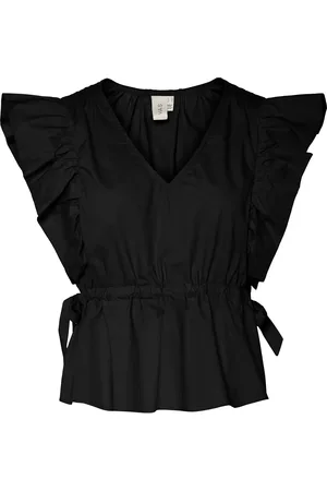 Y.A.S Ulea Sl Top Tops Blouses Sleeveless Black