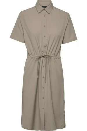 Jack Wolfskin Waimea Dress W Kort Kjole Khaki Green