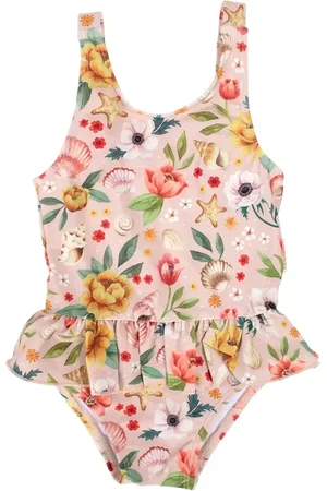 Filibabba Eva – Badedragt 1-2 År – Ocean Blossom Badedragt Badetøj Pink