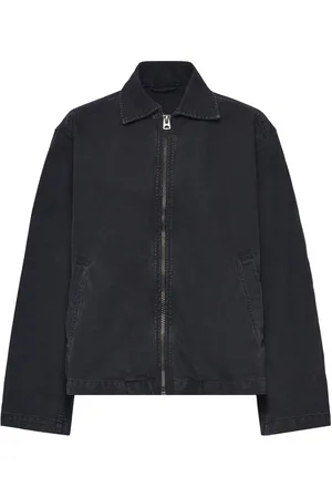 Weekday Washed Canvas Jacket Outerwear Jackets Light-summer Jacket Black