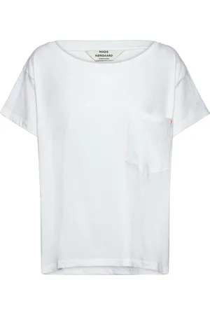 Mads Norgaard Organic Jersey Torva Tee Tops T-shirts & Tops Short-sleeved White