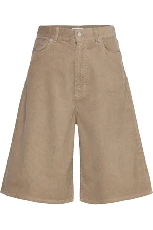 Weekday Astro Loose Baggy Corduroy Shorts Bottoms Shorts Casual Shorts Brown