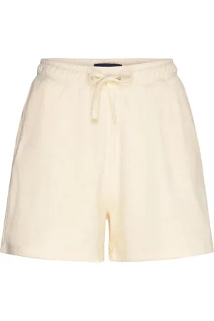 Lexington Organic Cotton Terry Shorts Bottoms Shorts Casual Shorts Cream