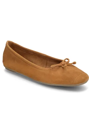 MANGO Bow Suede Ballerina Ballerinasko Ballerinaer Beige