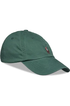 Ralph Lauren Stretch-Cotton Twill Ball Cap Accessories Headwear Caps Green