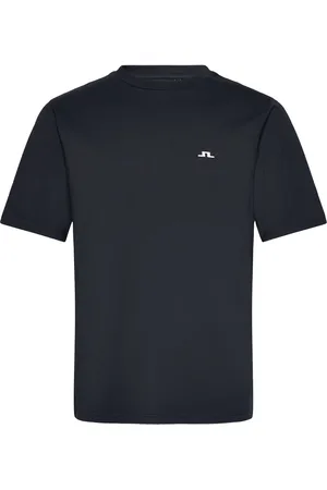 J Lindeberg Parcy Organic Logo Tee Tops T-Kortærmet Skjorte Navy