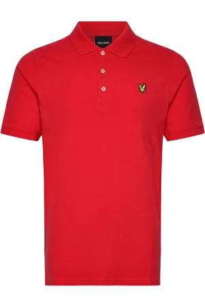 Lyle & Scott Plain Polo Shirt Tops Polos Short-sleeved Red