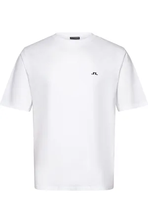 J Lindeberg Parcy Organic Logo Tee Tops T-Kortærmet Skjorte White