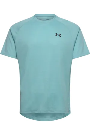 Under Armour Ua Tech Textured Ss Tops T-Kortærmet Skjorte Blue