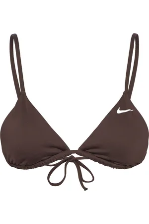 Nike Nike Essential Triangle Bikini Top Sport Women Sport Clothing Sport Swimwear Sport Bikinis Brown