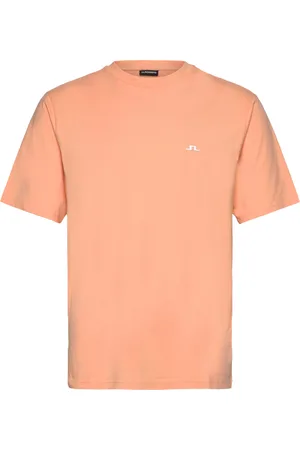 J Lindeberg Parcy Organic Logo Tee Tops T-Kortærmet Skjorte Orange