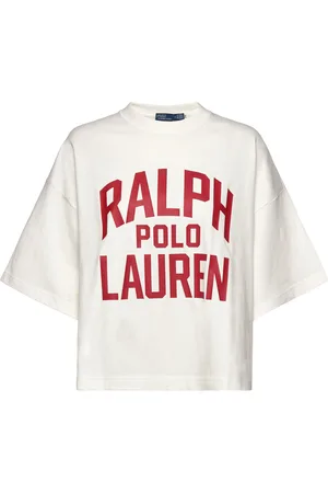 Ralph Lauren Logo Cotton Jersey Tee Tops T-shirts & Tops Short-sleeved White