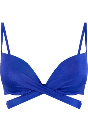 Hunkemöller Sydney Plunge Swimwear Bikinis Bikini Tops Wired Bikinitops Blue